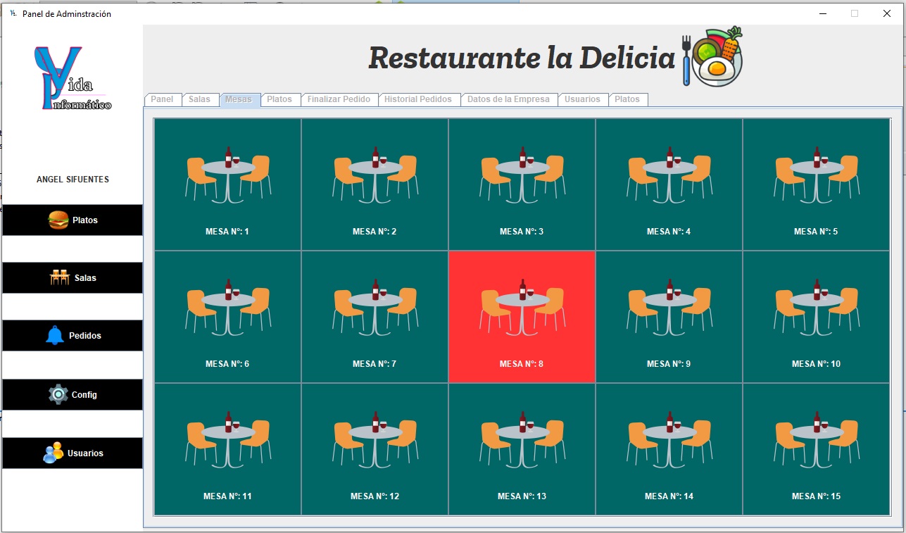 Lee más sobre el artículo Sistema de restaurante básico (Java – swing) y Mysql