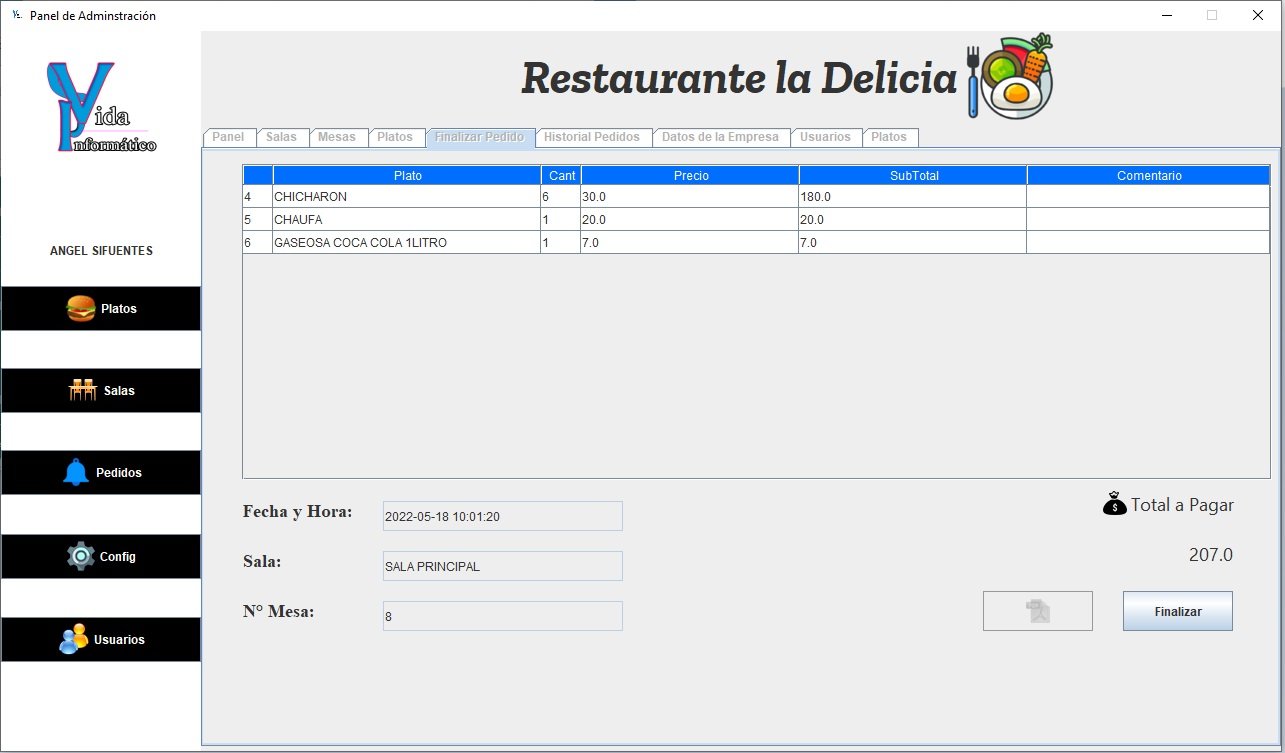 Sistema de restaurante básico (Java – swing) y Mysql - Informática y ...