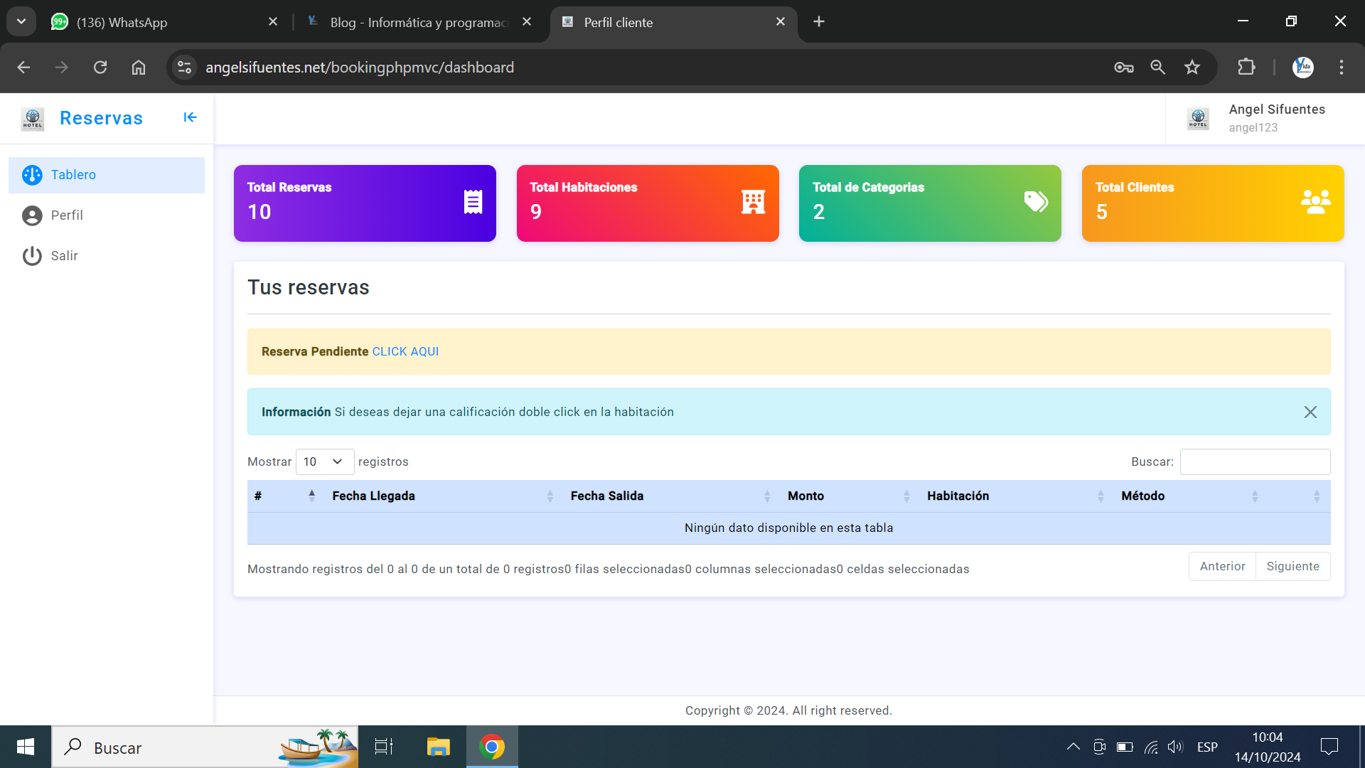 En este momento estás viendo Sistema de Reservas de Hotel PHP8 Y MySQL (MVC)