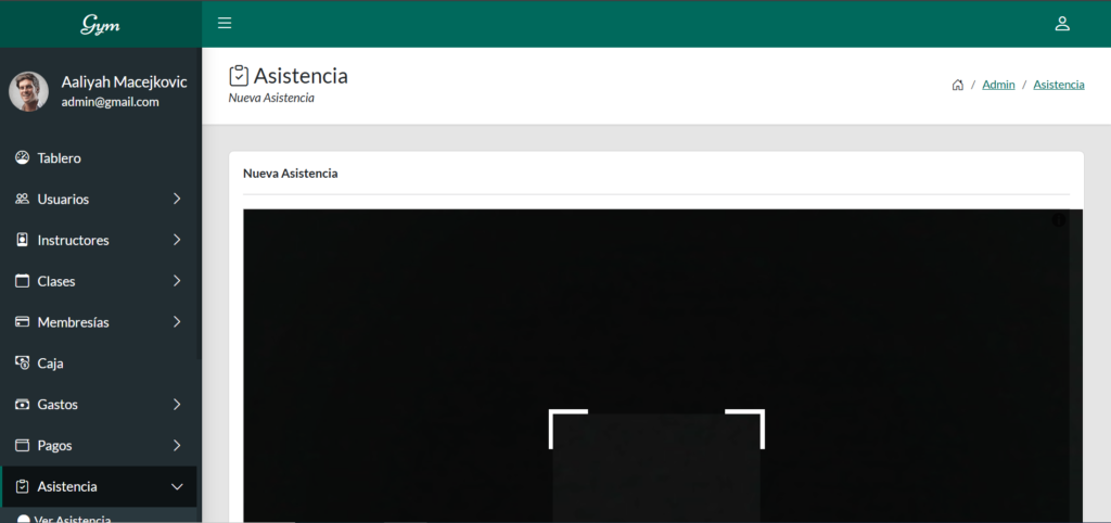 Sistema de gimnasio con Codeigniter 4 y MySQL