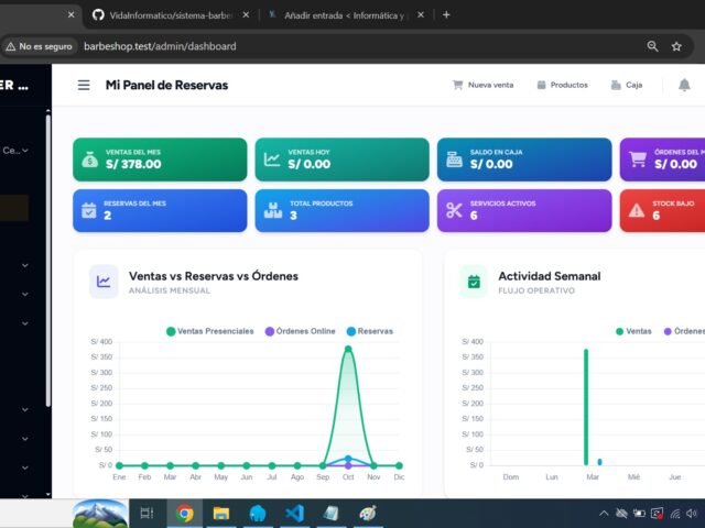 Sistema de Barbería con Laravel y MySQL | Gestión de Citas y Clientes